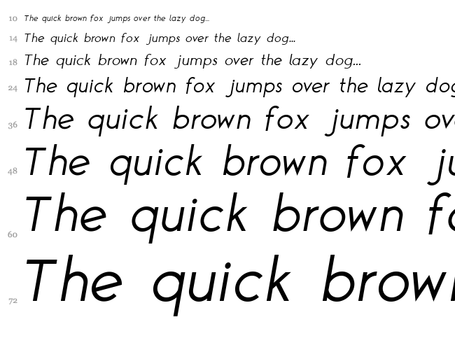 TG Alcefun font waterfall